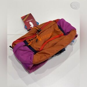 Cotopaxi Lagos 5L Hiking Hydration Hip Pack Orange Purple NWT Ventilated